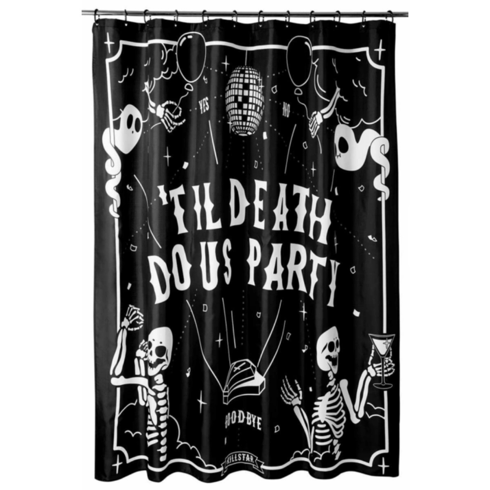 Killstar 'Til Death Do Us Party Shower Curtain - Picture 2 of 2